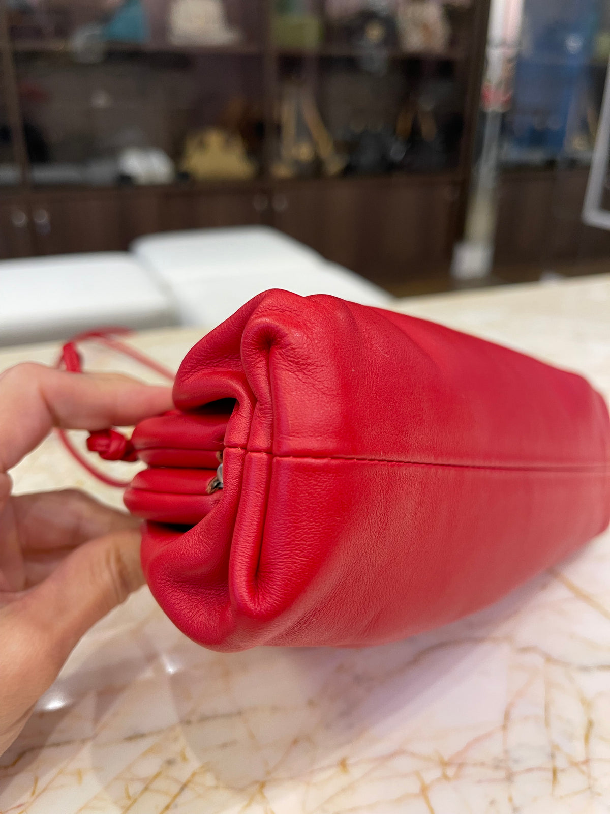 Bottega Veneta The Pouch Vermelha