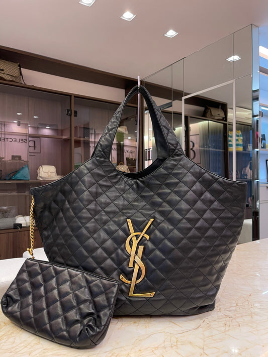 Saint Laurent Icare Tote Preta