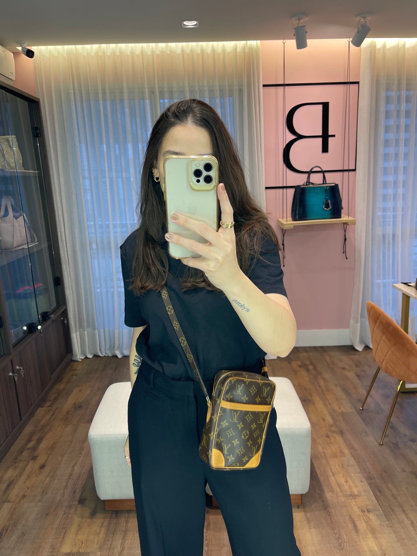 Louis Vuitton Danube Monogram Shoulder Bag