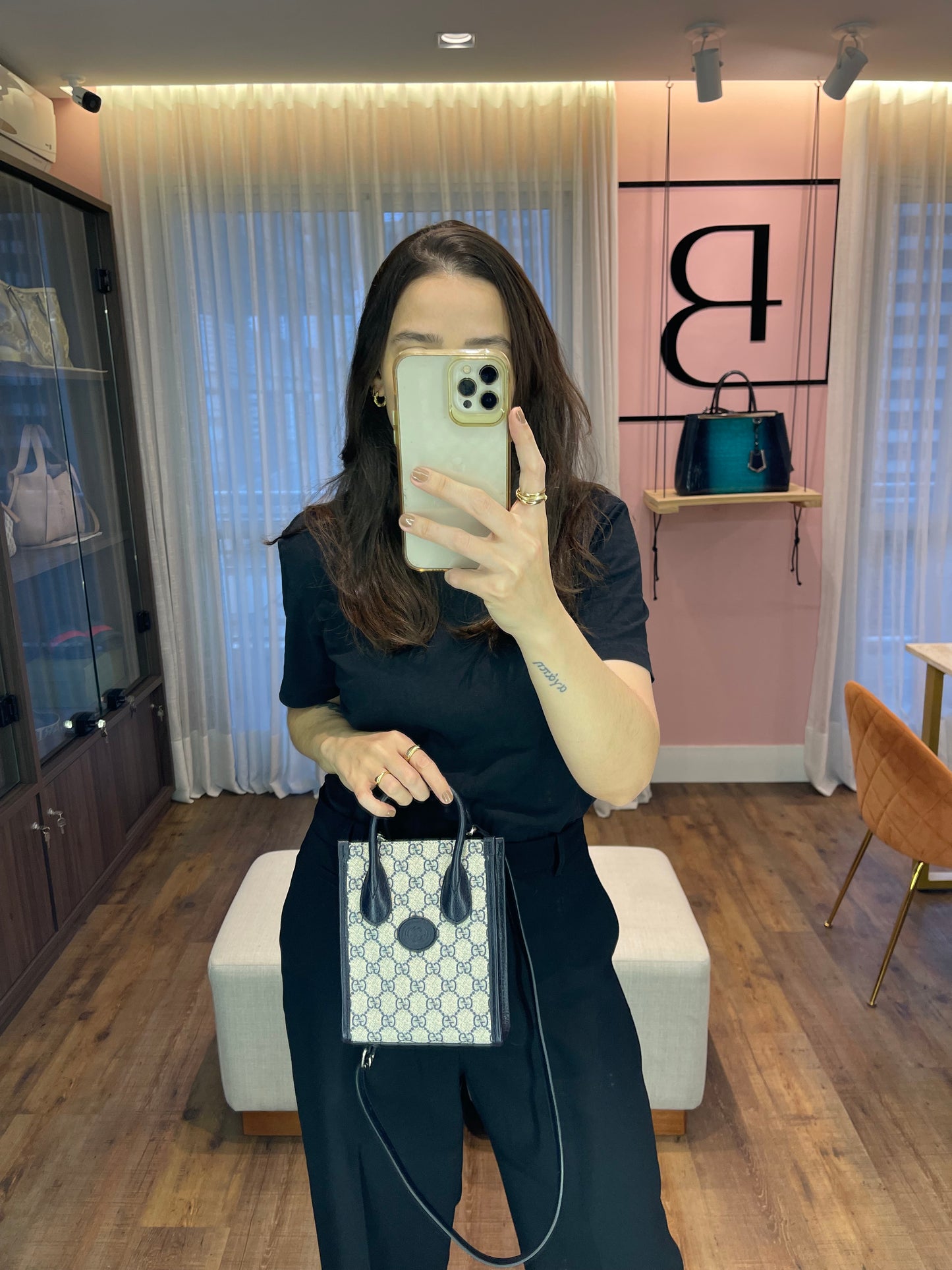 Gucci Mini GG Supreme Azul