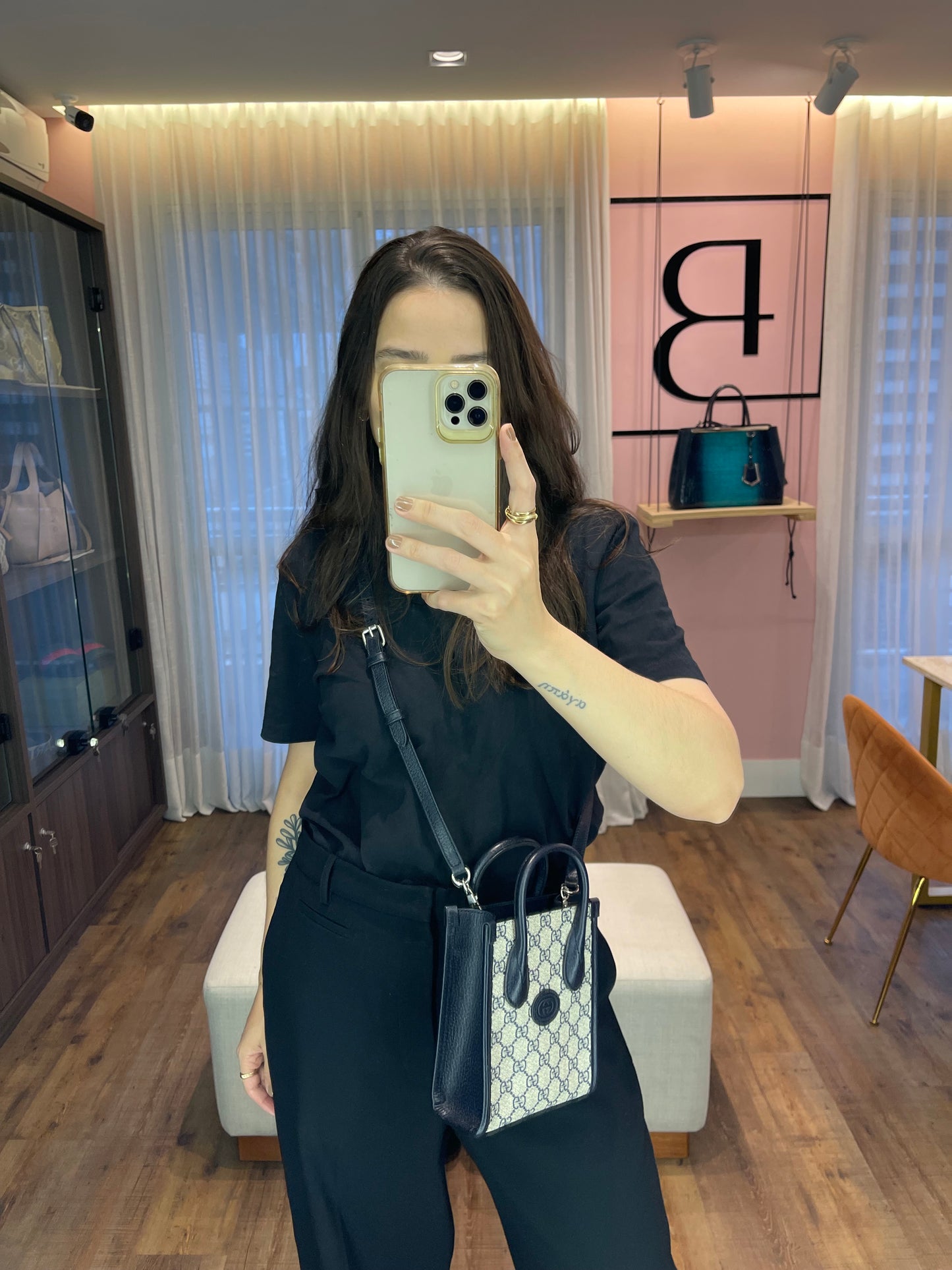 Gucci Mini GG Supreme Azul