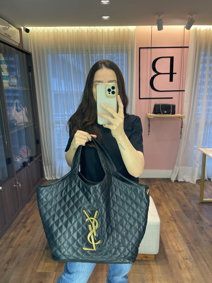 Saint Laurent Icare Tote Preta
