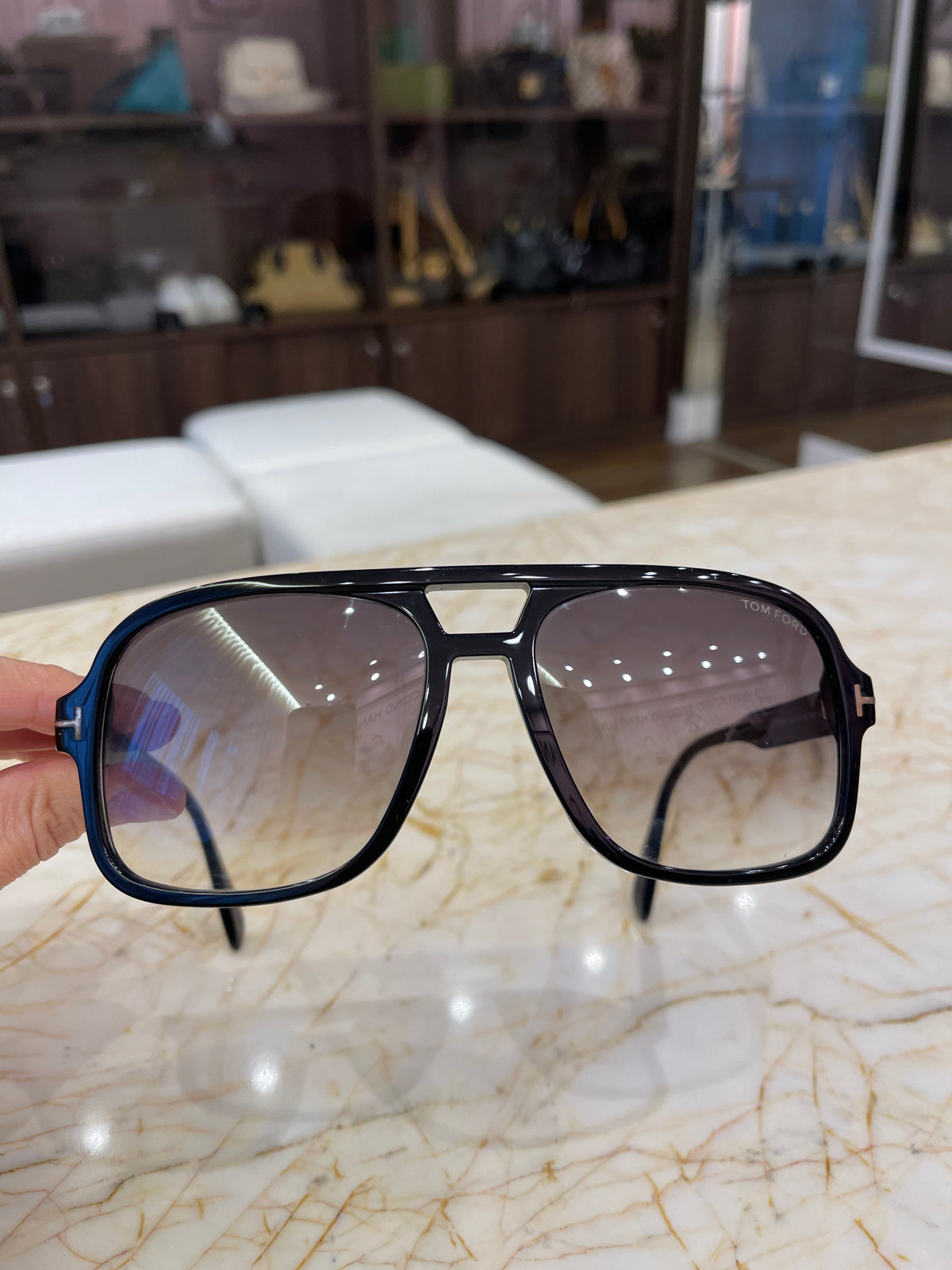 Óculos de Sol Tom Ford Falcone Preto