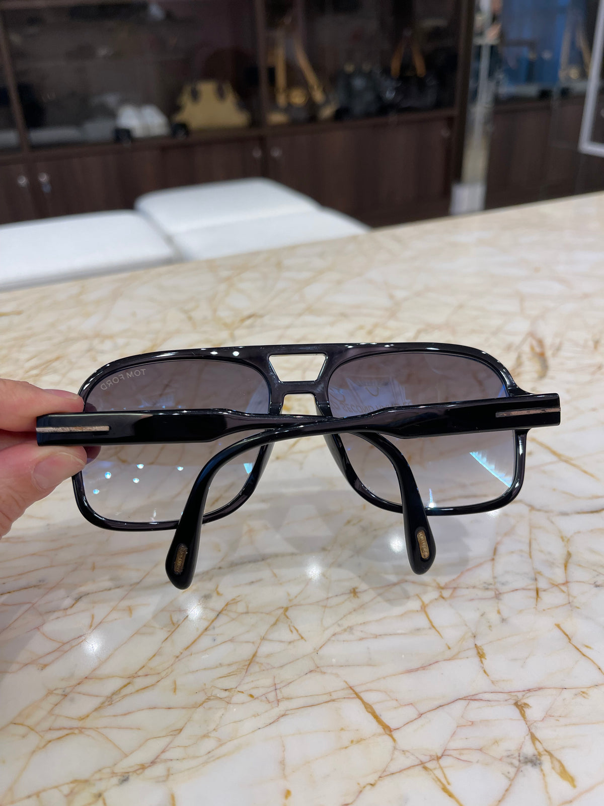 Óculos de Sol Tom Ford Falcone Preto