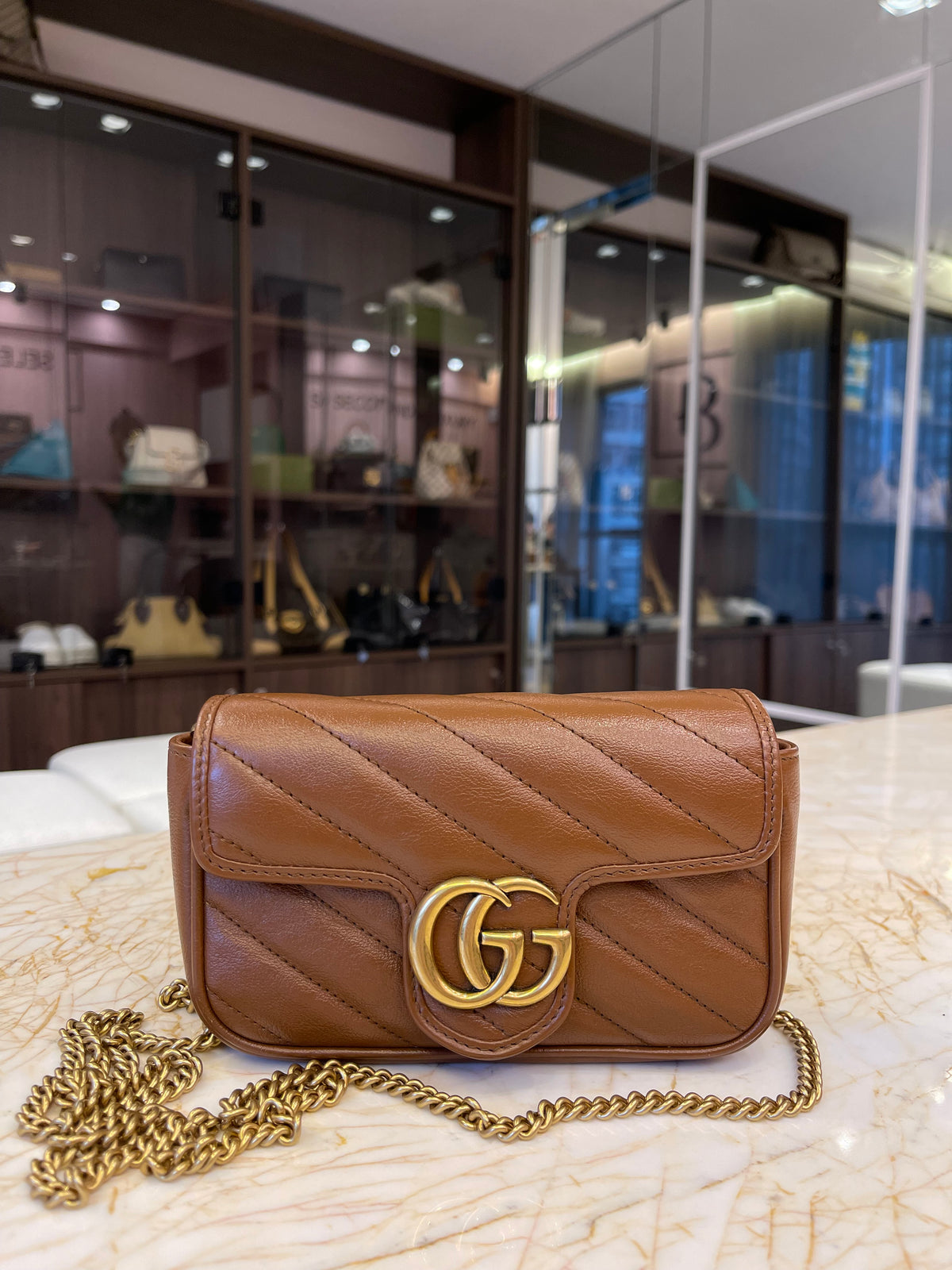 Gucci Marmont GG Mini Marrom