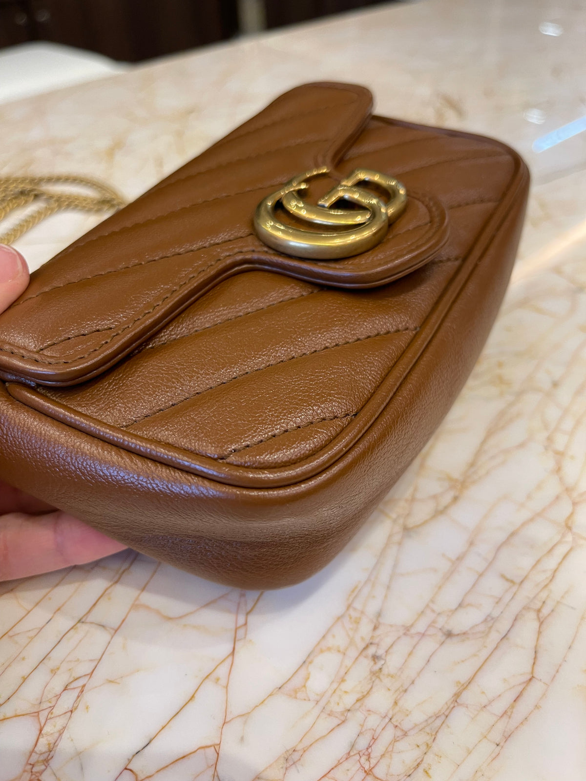 Gucci Marmont GG Mini Marrom