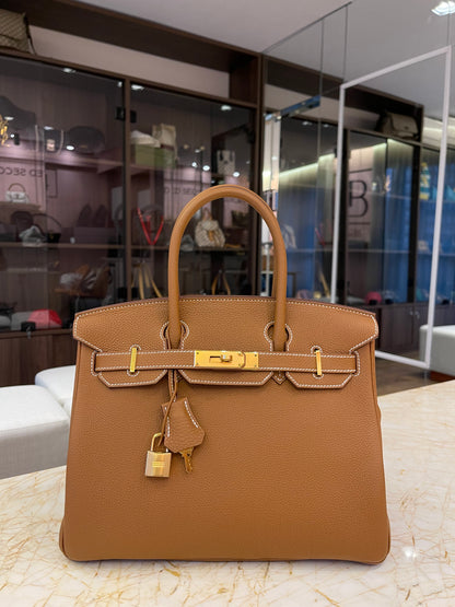 Hermès Birkin 30 Togo Gold