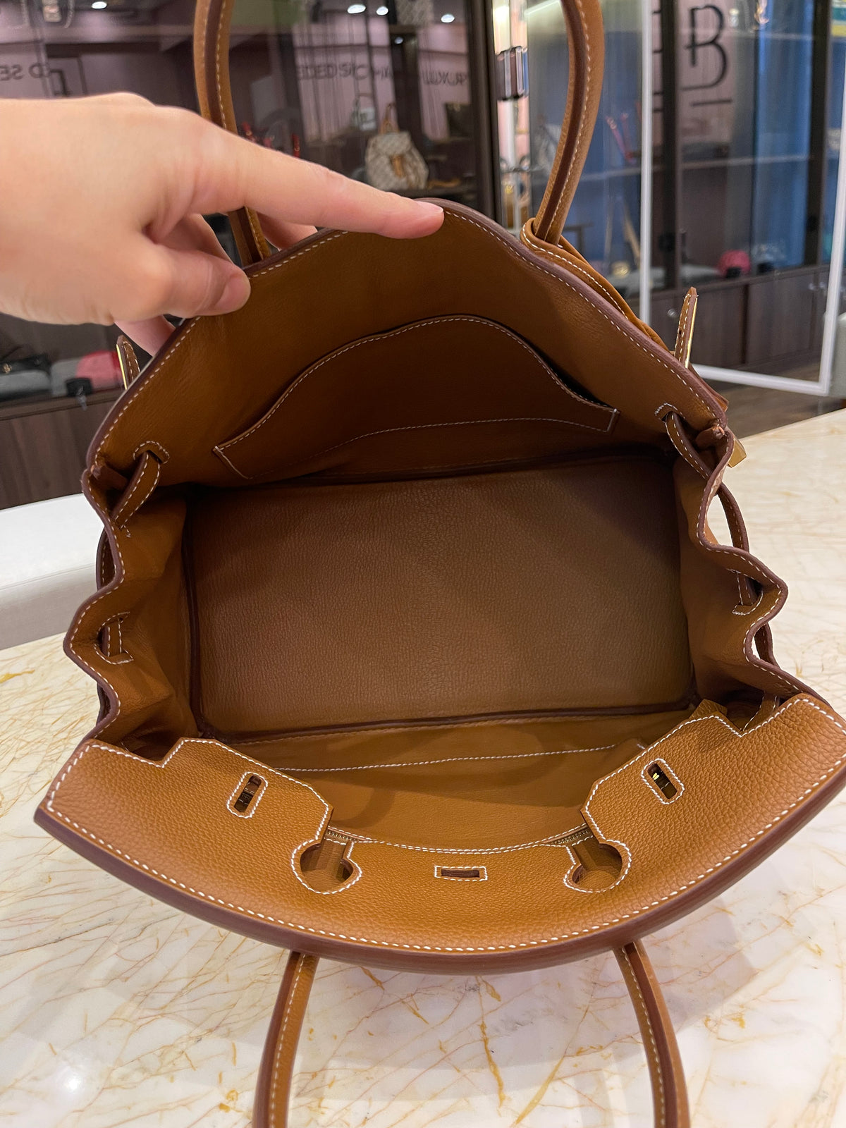 Hermès Birkin 30 Togo Gold
