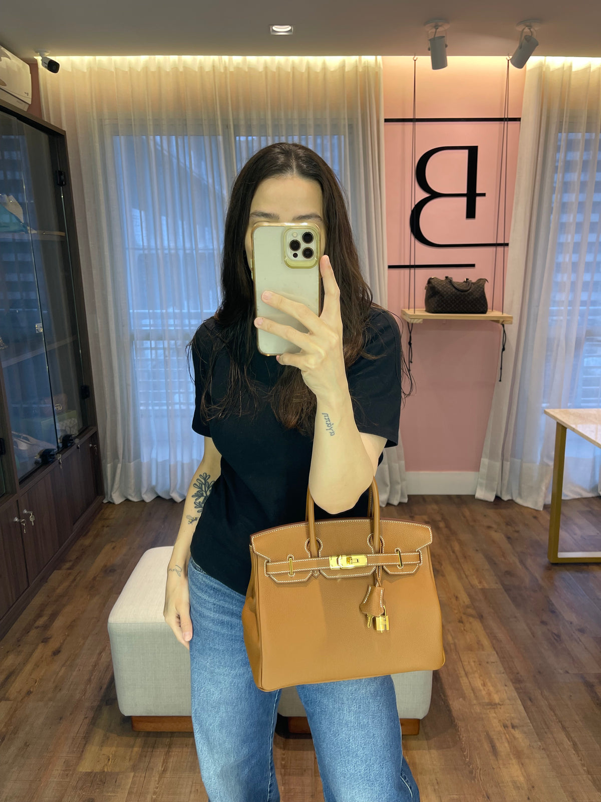 Hermès Birkin 30 Togo Gold