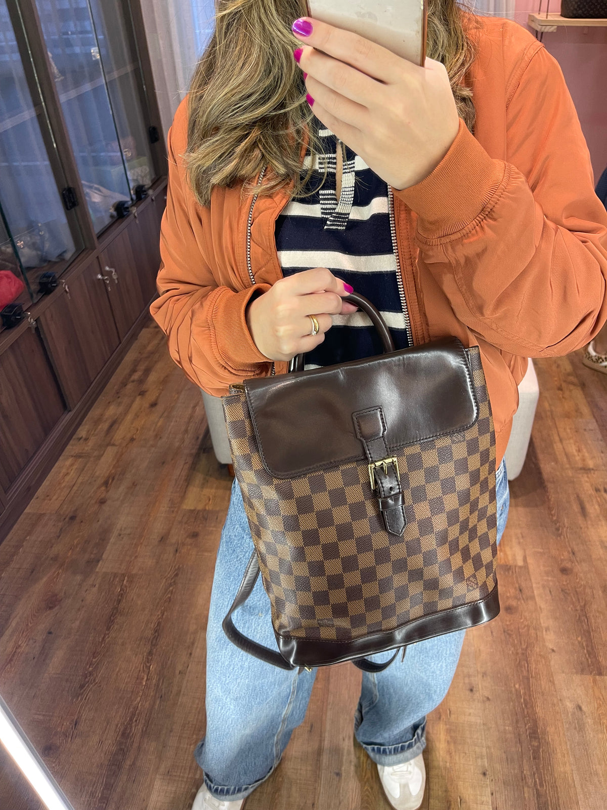 Mochila Louis Vuitton Soho Damier Ebene