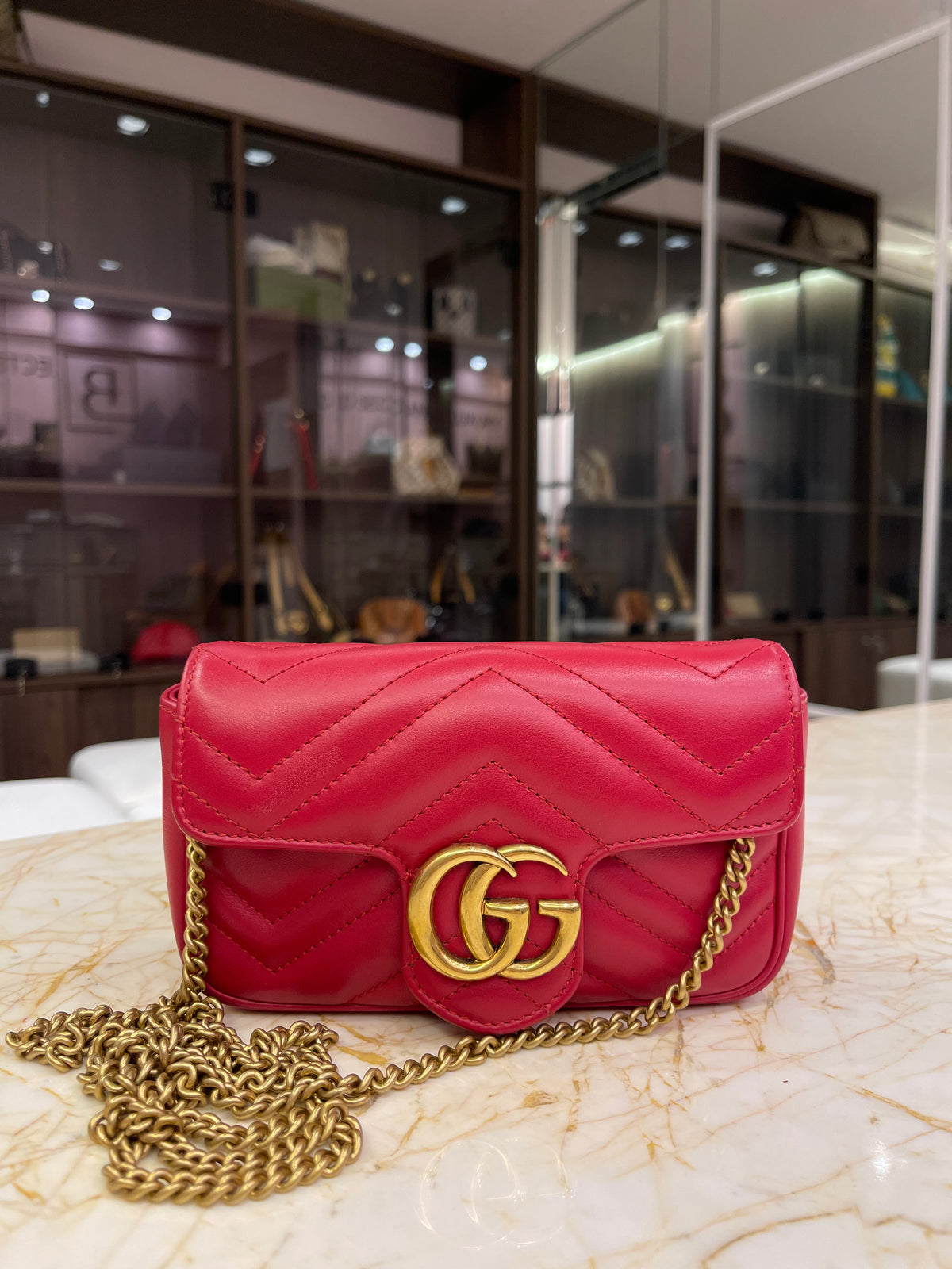 Gucci Mini Marmont GG Vermelha