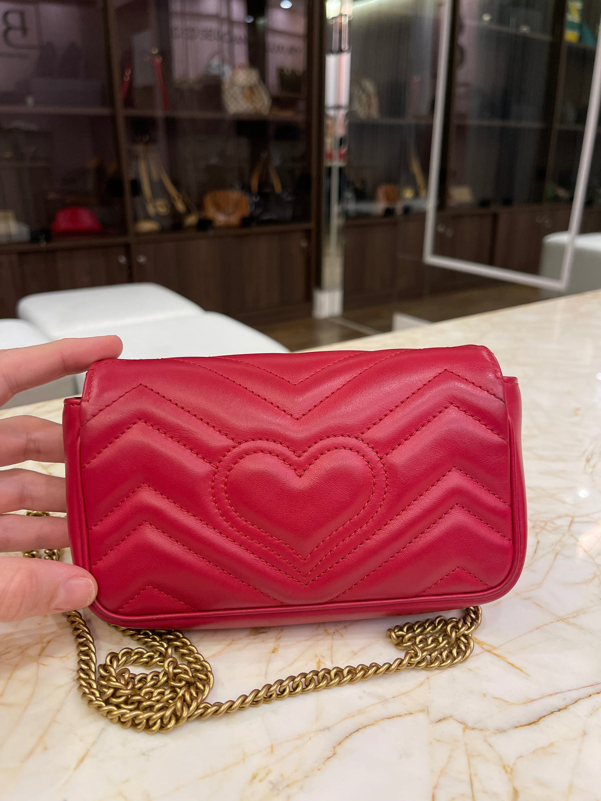 Gucci Mini Marmont GG Vermelha
