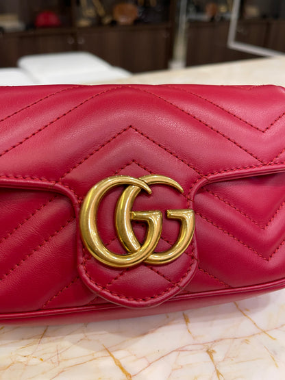 Gucci Mini Marmont GG Vermelha
