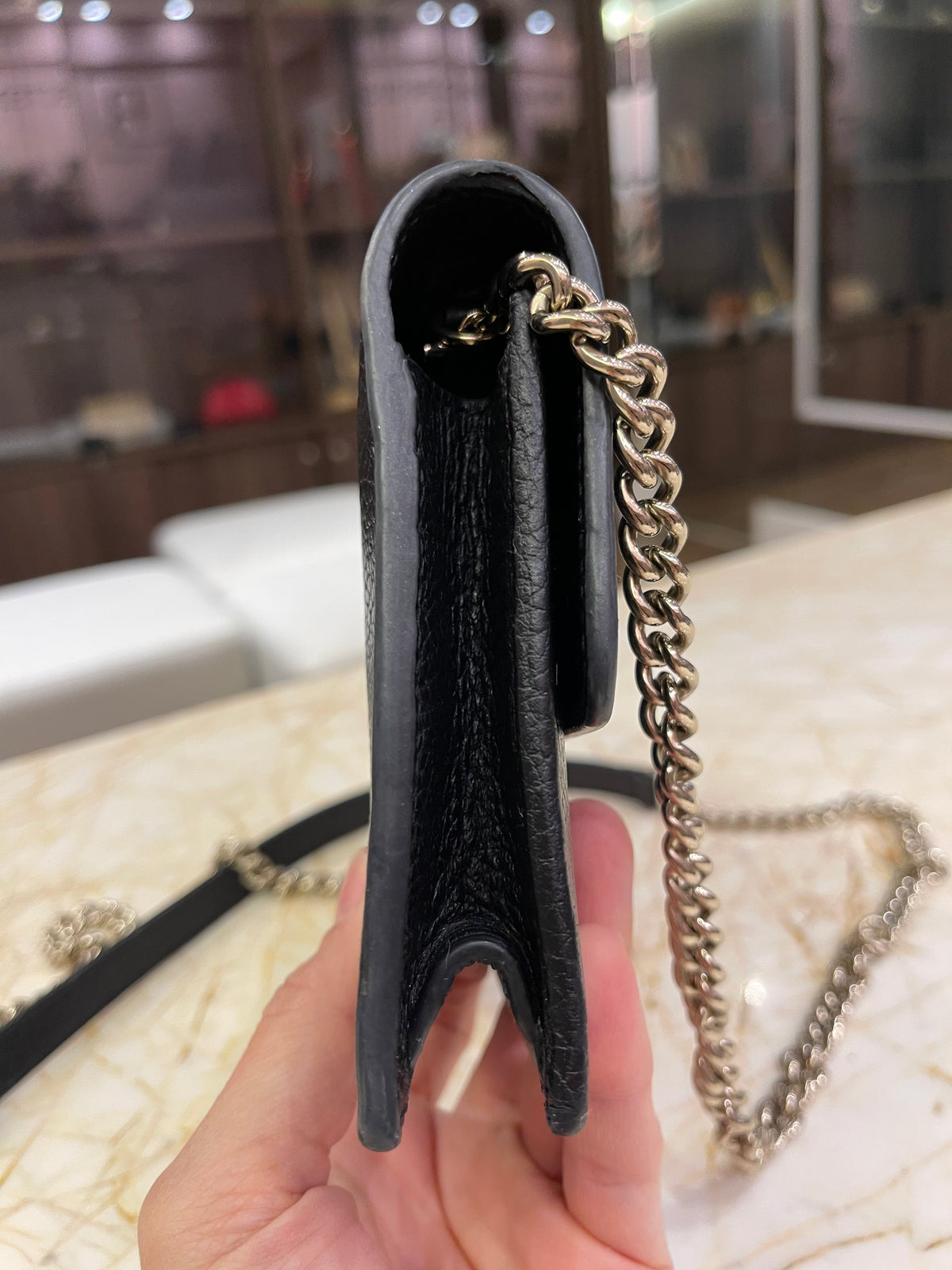 Gucci Interlocking G Dollar Chain Preta