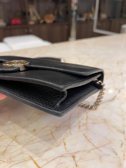 Gucci Interlocking G Dollar Chain Preta