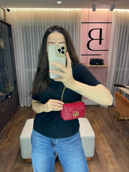 Gucci Mini Marmont GG Vermelha
