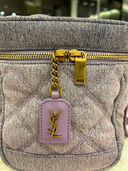 Saint Laurent Denim 80s Vanity Bag