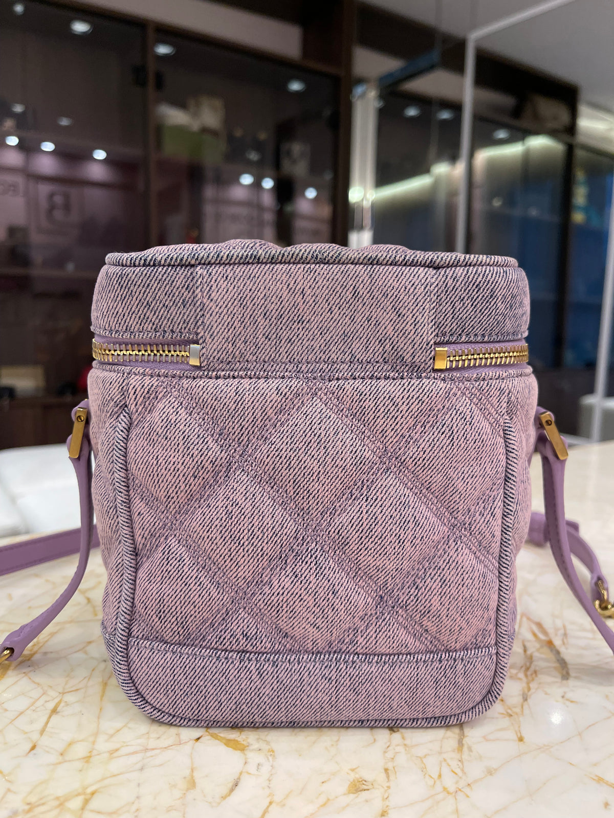 Saint Laurent Denim 80s Vanity Bag