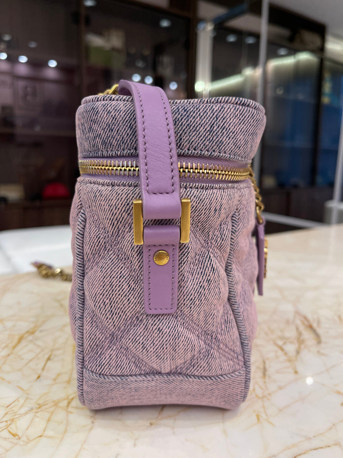 Saint Laurent Denim 80s Vanity Bag