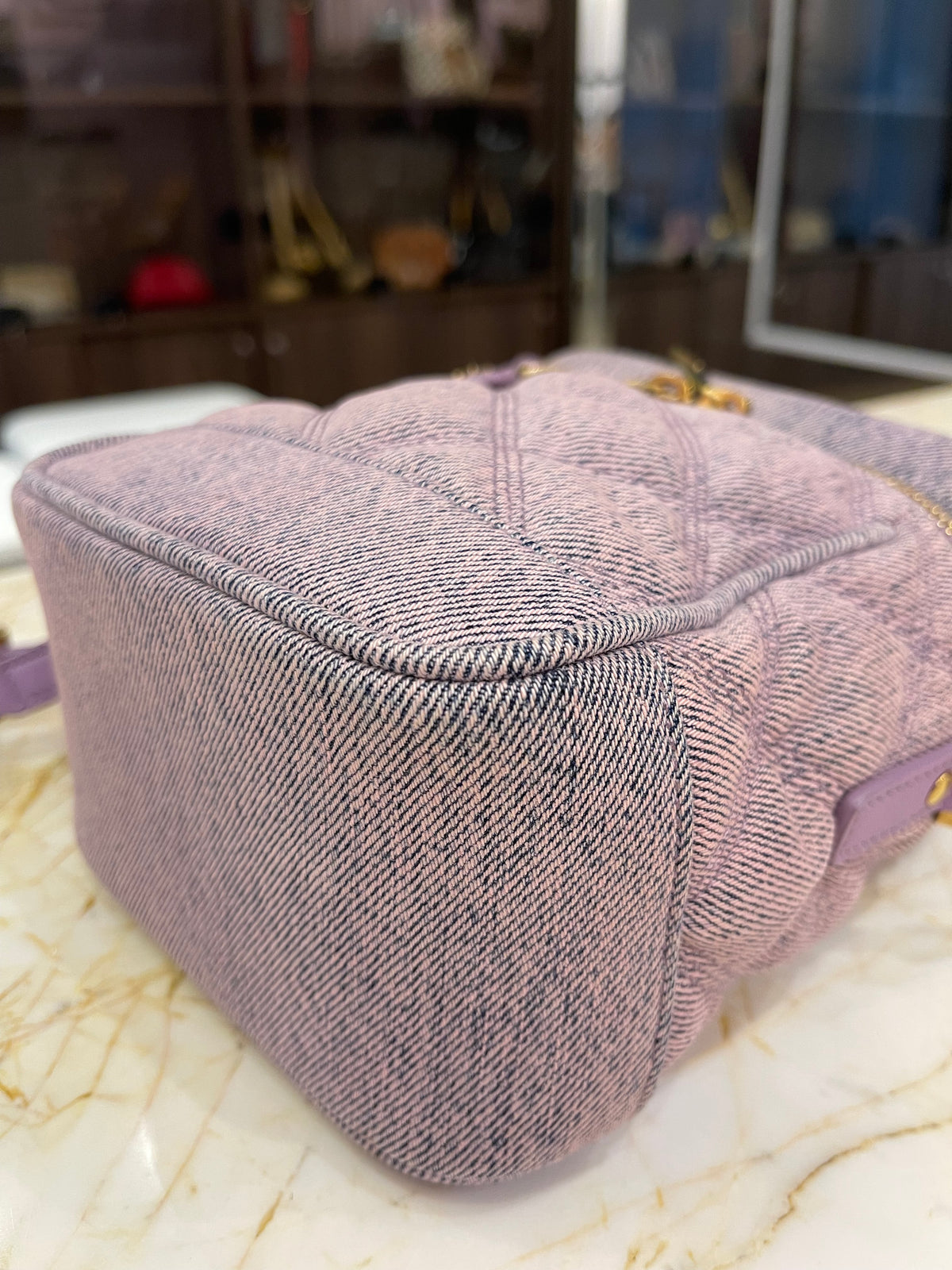 Saint Laurent Denim 80s Vanity Bag