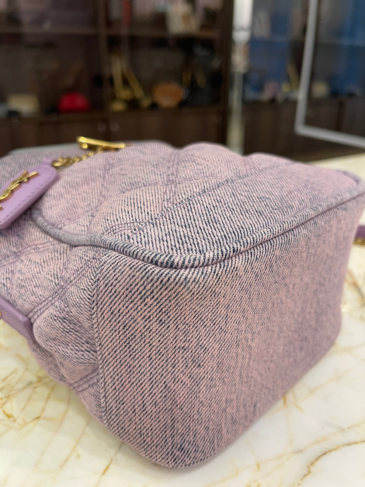 Saint Laurent Denim 80s Vanity Bag