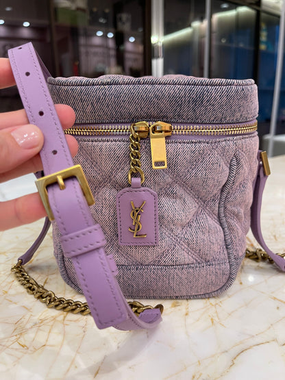 Saint Laurent Denim 80s Vanity Bag