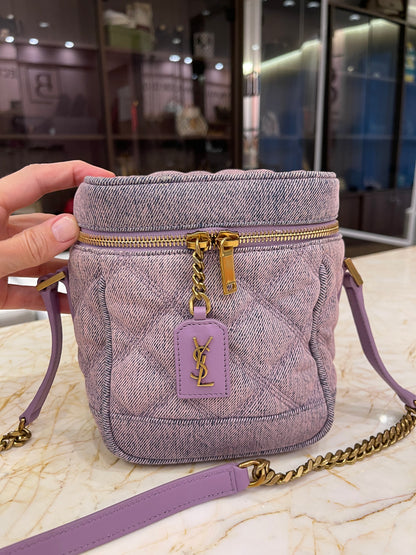 Saint Laurent Denim 80s Vanity Bag