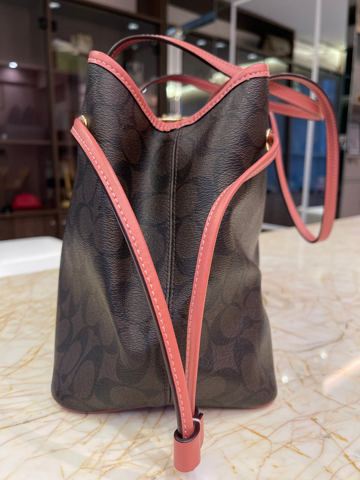 Coach Signature Drawstring Carryall