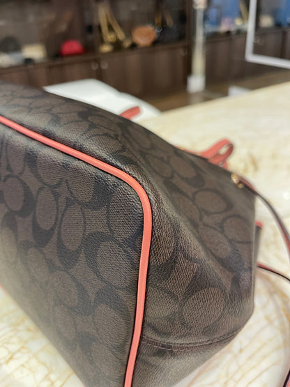 Coach Signature Drawstring Carryall