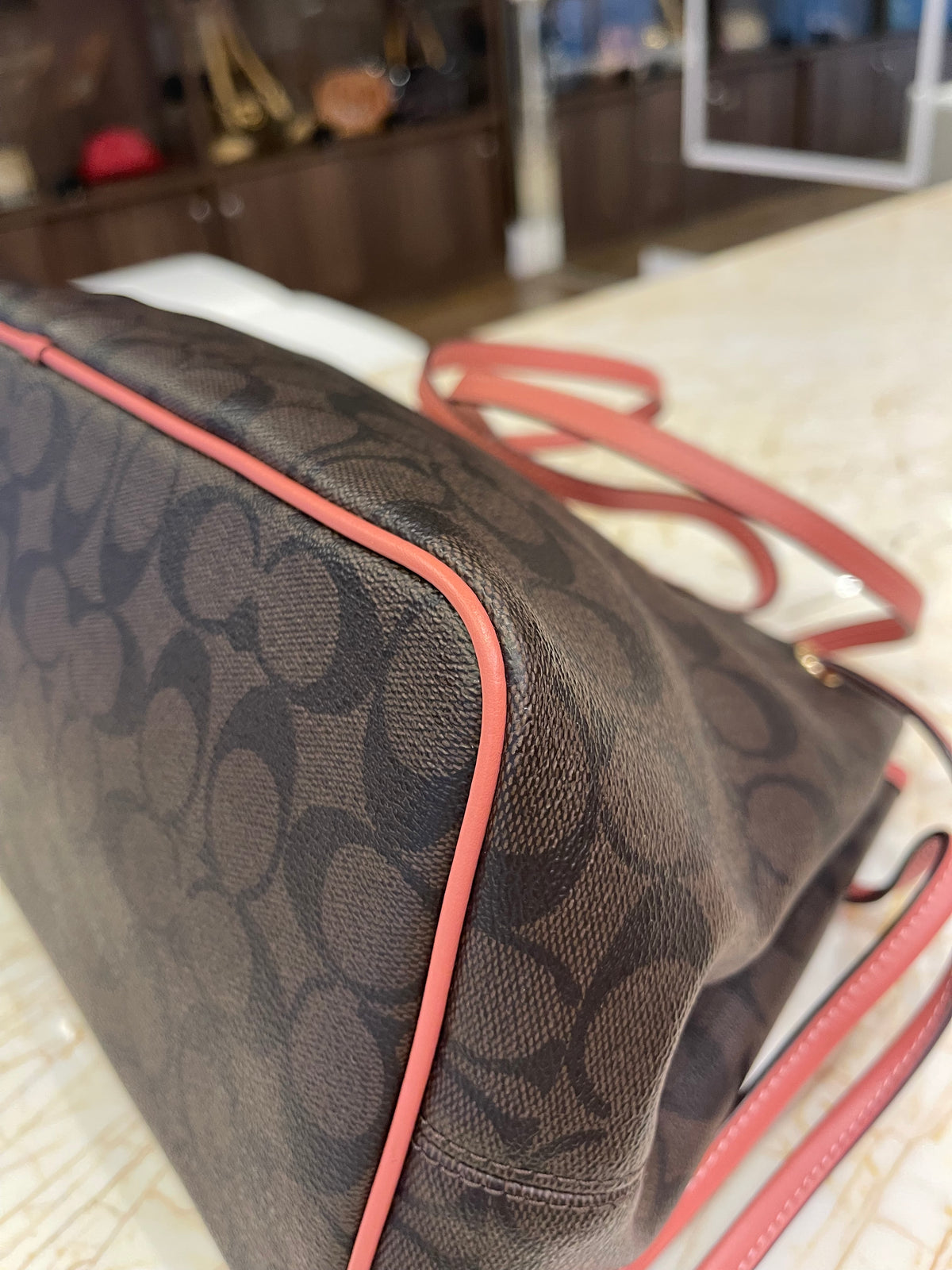 Coach Signature Drawstring Carryall