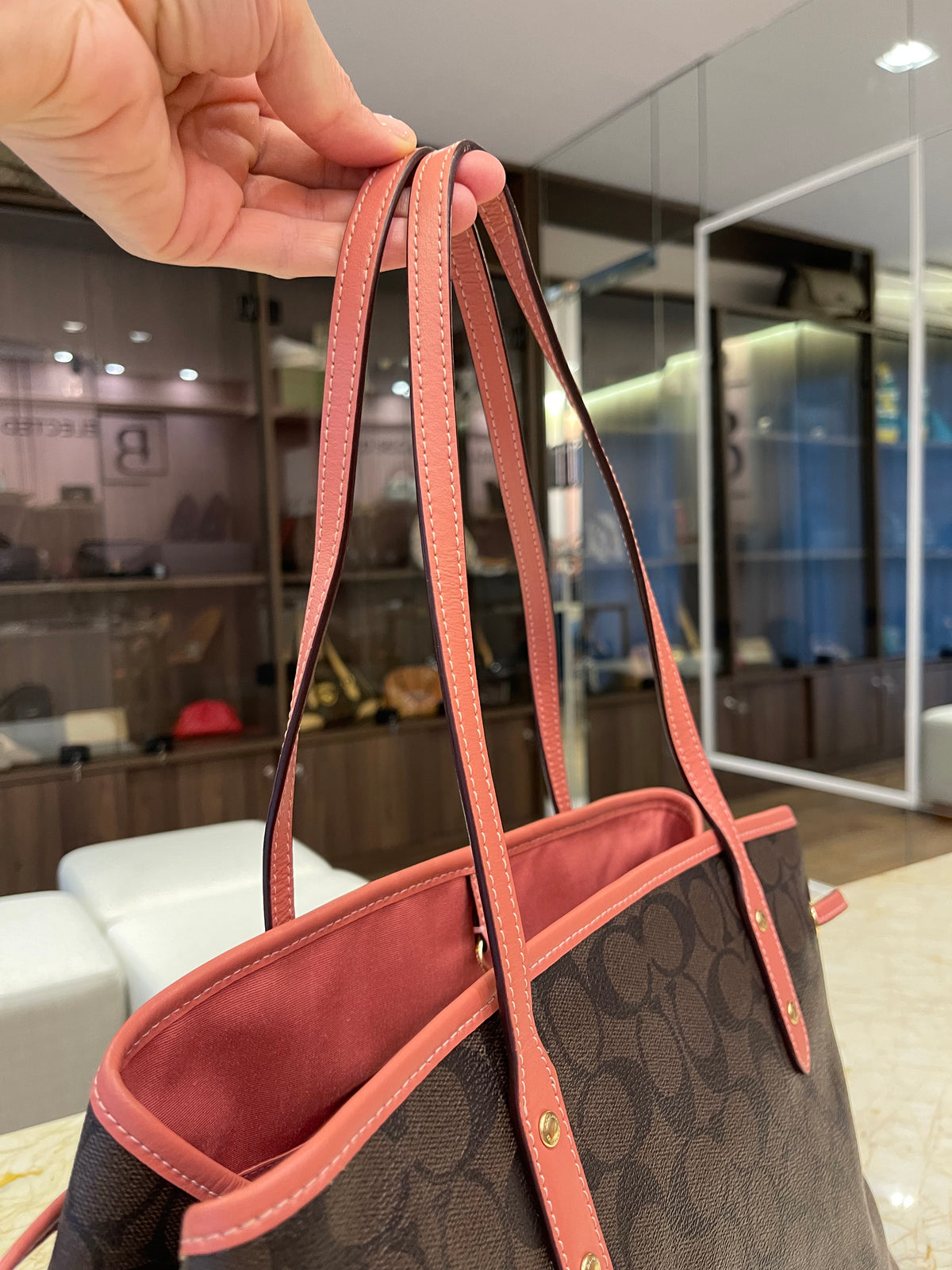 Coach Signature Drawstring Carryall