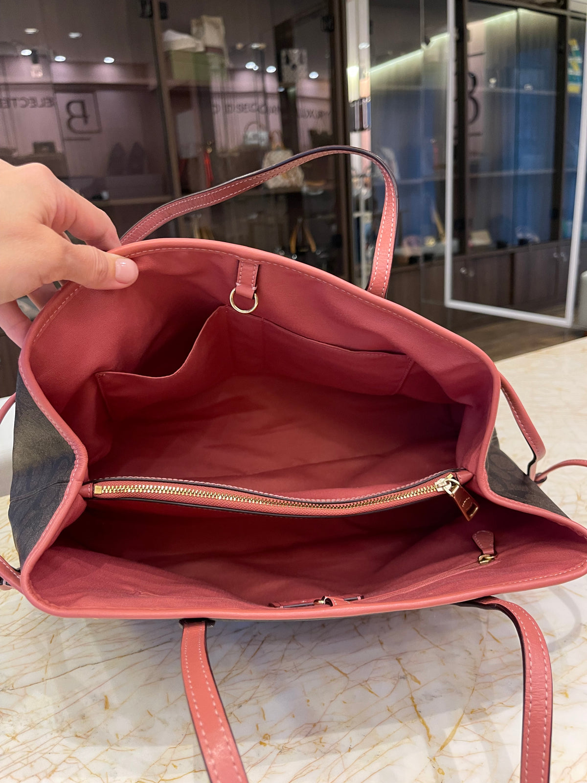 Coach Signature Drawstring Carryall