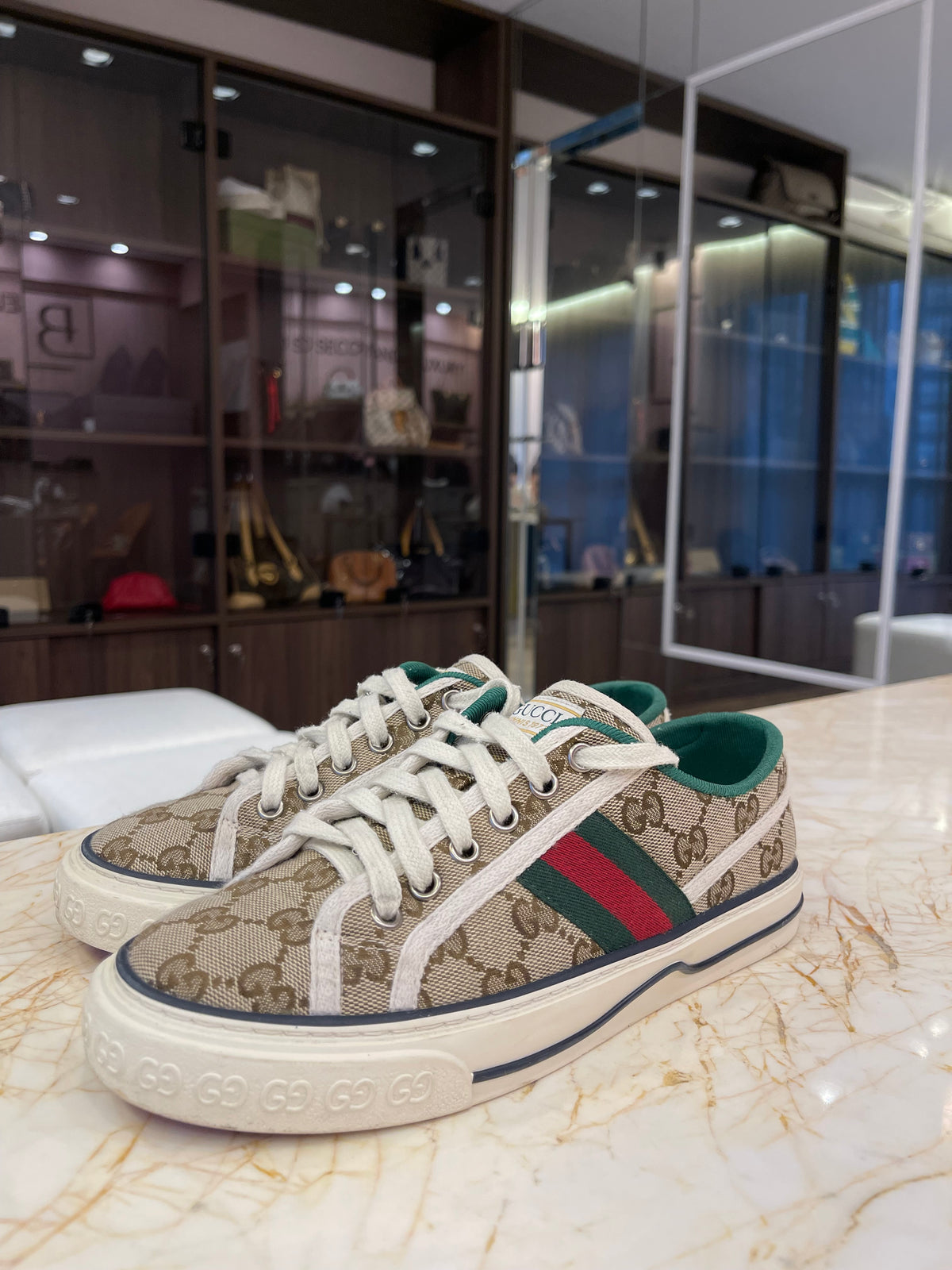 Tênis Gucci 1977 GG Canvas