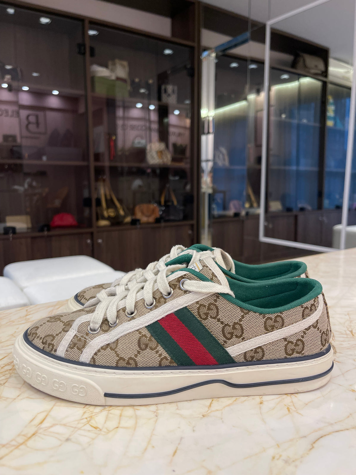 Tênis Gucci 1977 GG Canvas