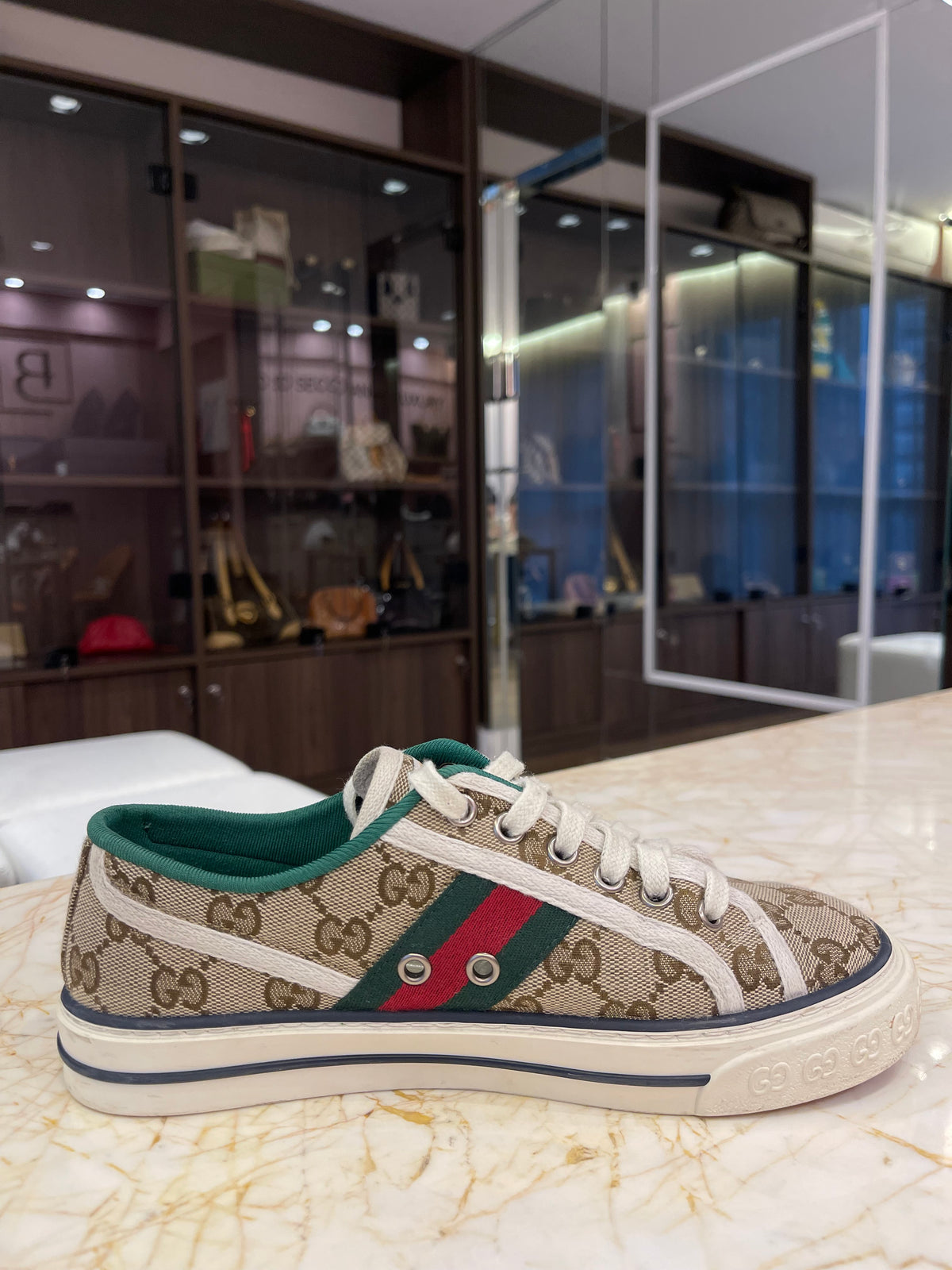 Tênis Gucci 1977 GG Canvas