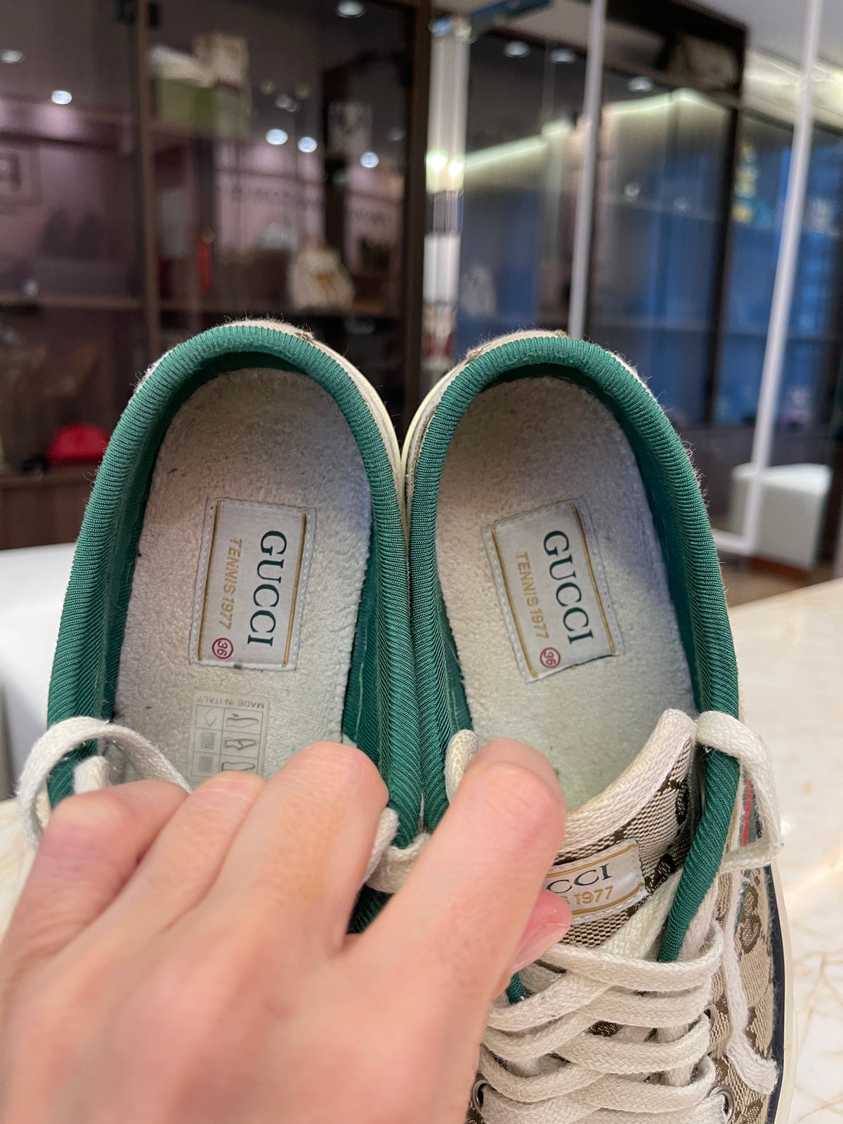 Tênis Gucci 1977 GG Canvas