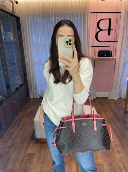 Coach Signature Drawstring Carryall