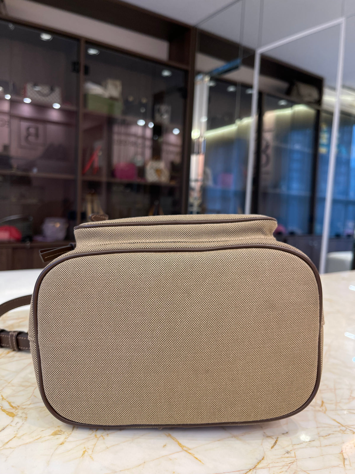 Prada Duet Logo Bucket Jacquard