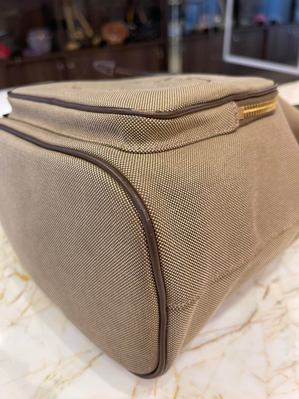 Prada Duet Logo Bucket Jacquard