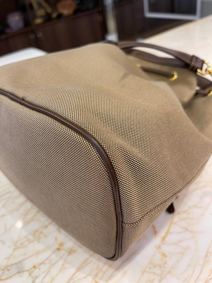 Prada Duet Logo Bucket Jacquard