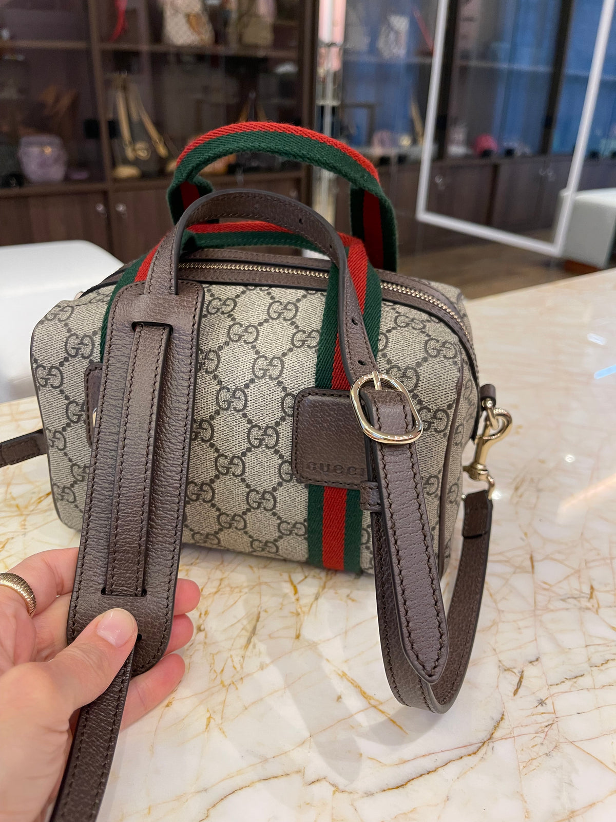 Gucci Mini GG Supreme Crossbody