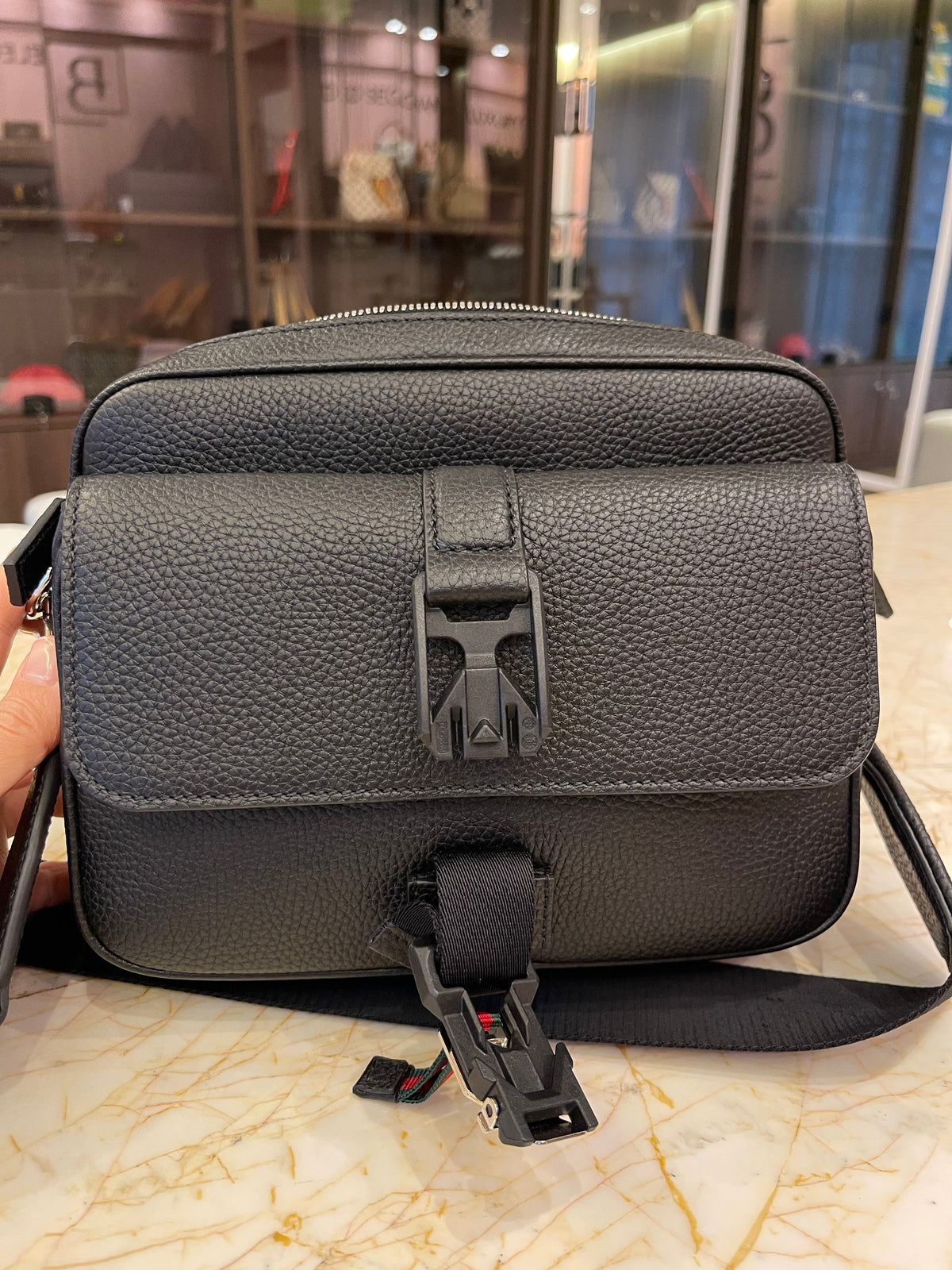 Gucci Web Stripe Messenger Small