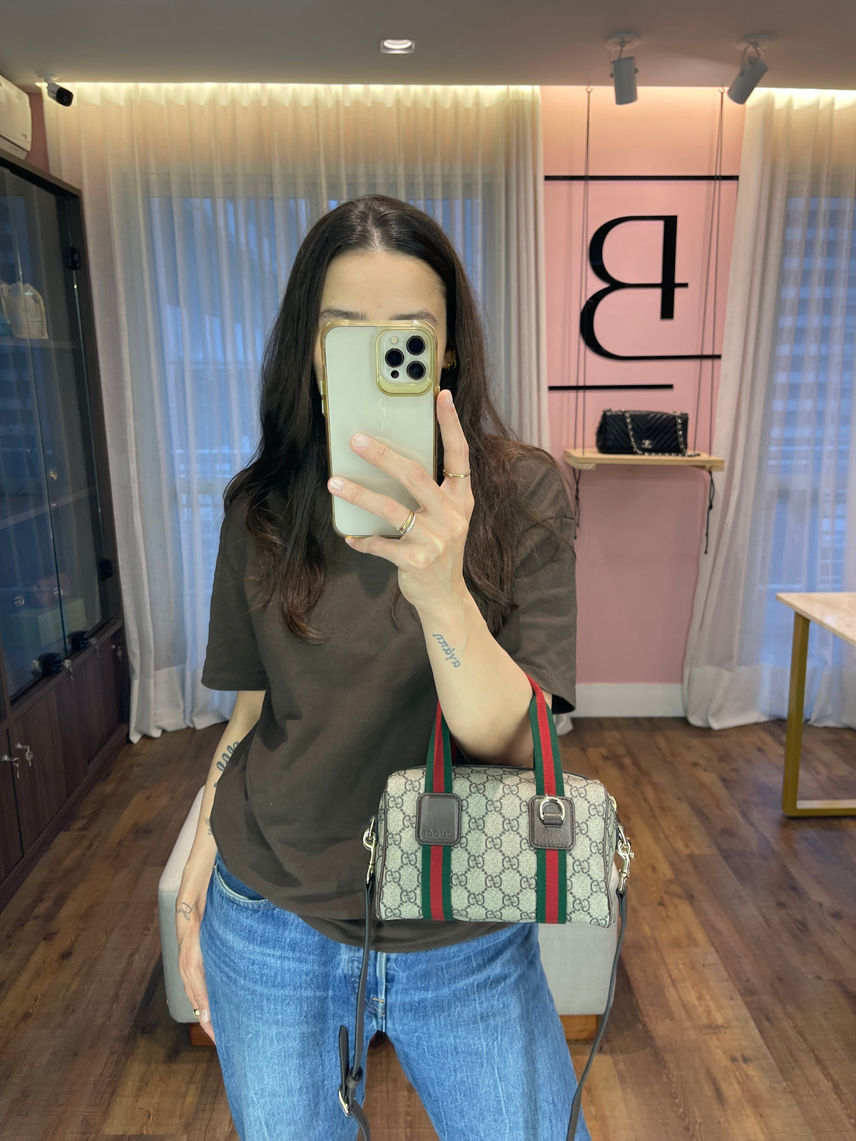 Gucci Mini GG Supreme Crossbody