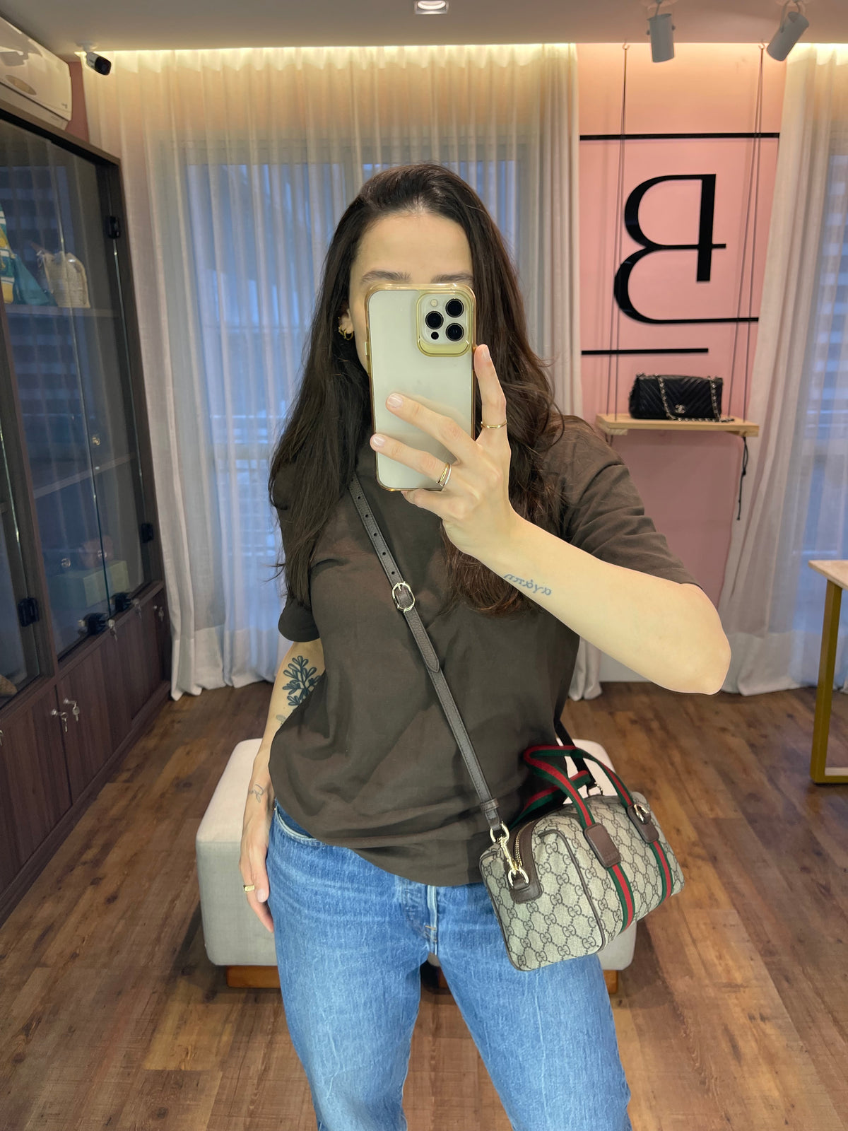 Gucci Mini GG Supreme Crossbody
