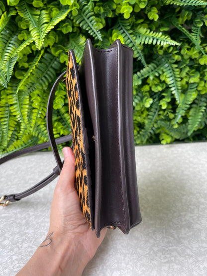 Michael Kors Leather Crossbody Animal Print