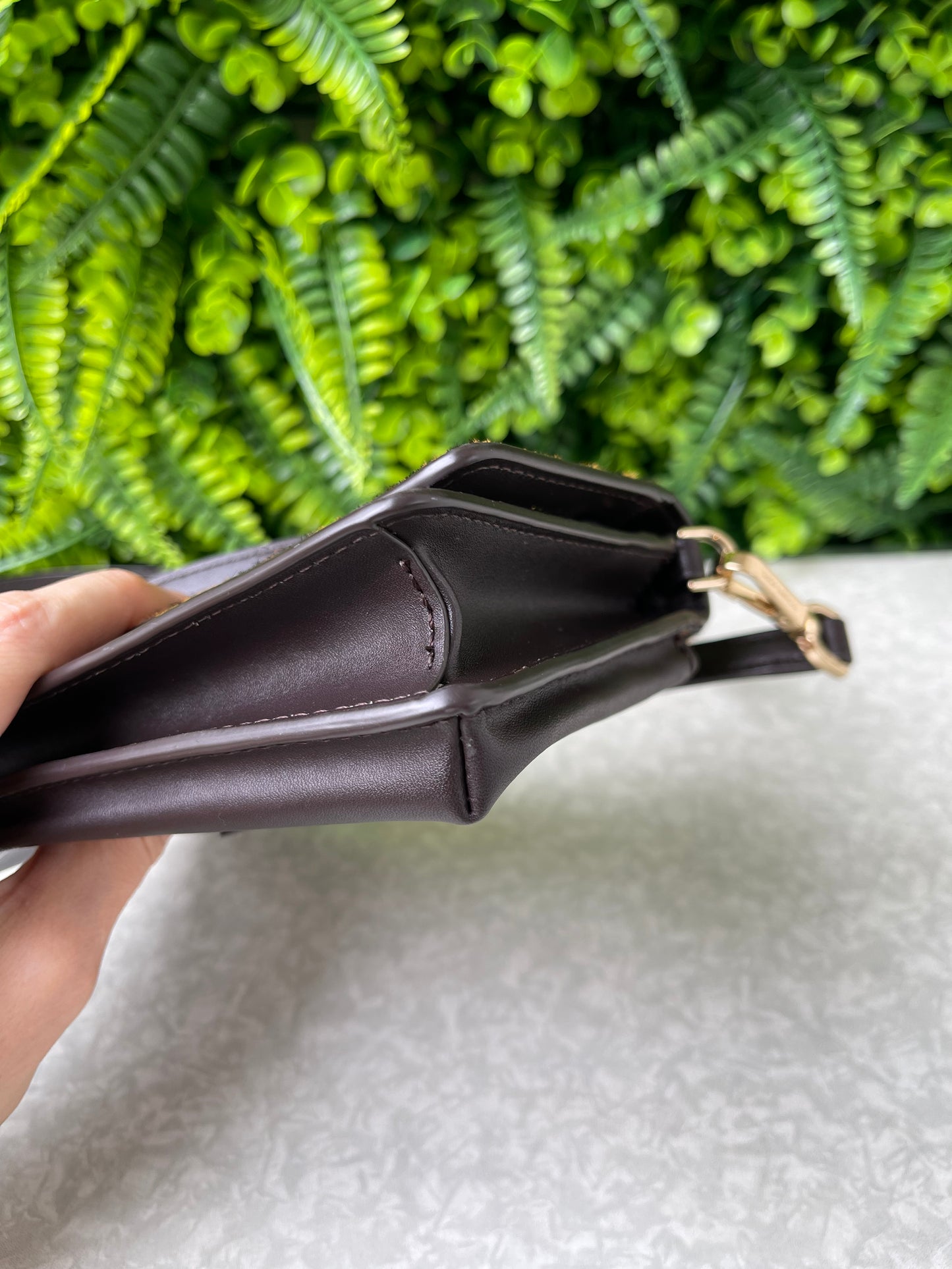 Michael Kors Leather Crossbody Animal Print