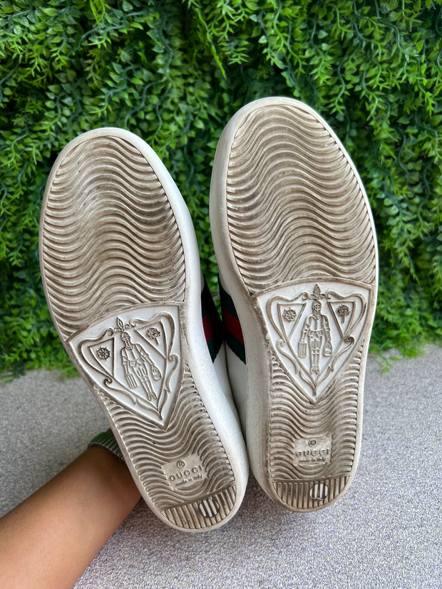 Tenis Gucci Ace Low GG Apple Patch