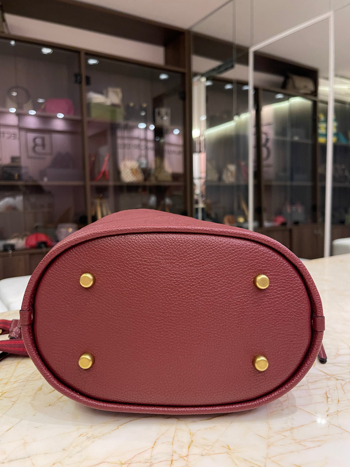 Coach Field Bucket Bag Vinho
