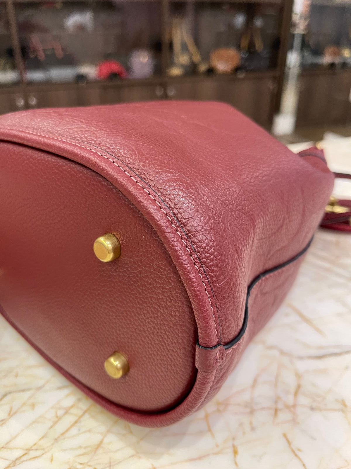 Coach Field Bucket Bag Vinho