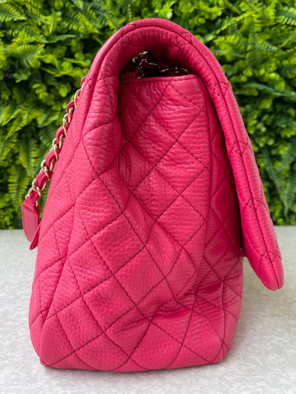 Chanel XXL Travel Classic Single Flap Rosa